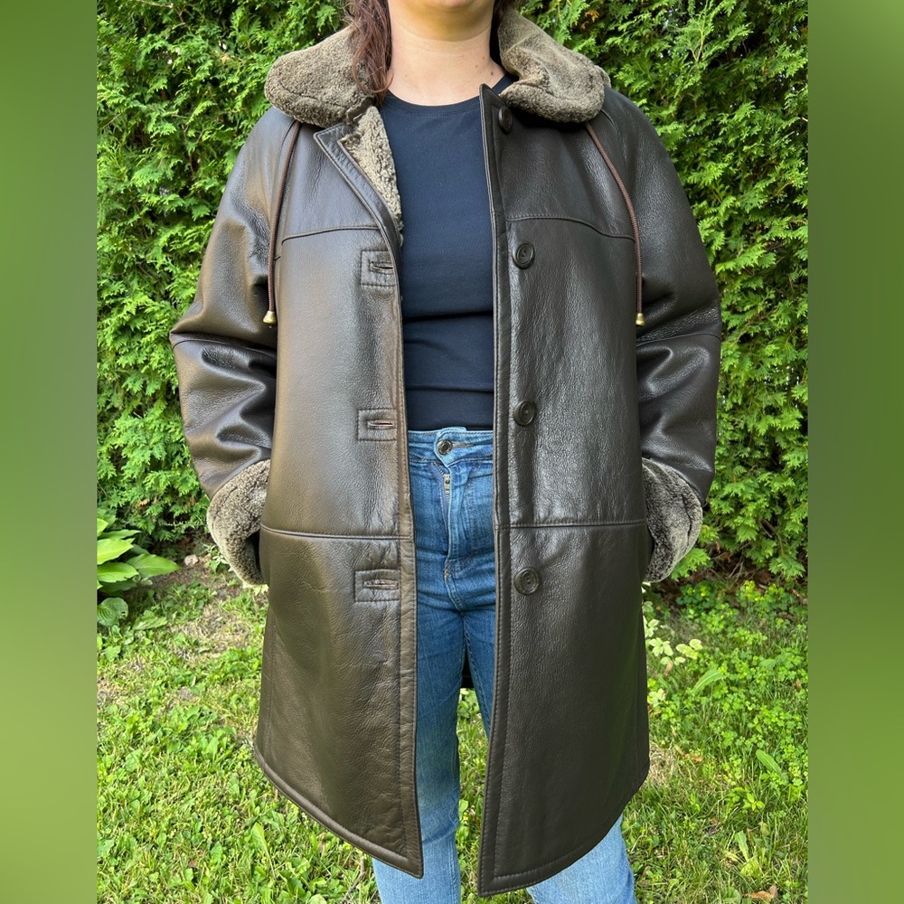 🧥 Artepelle Shearling Coat – Brand New with Tags – Made in 🇨🇦 – Size 8 (M) ❄️